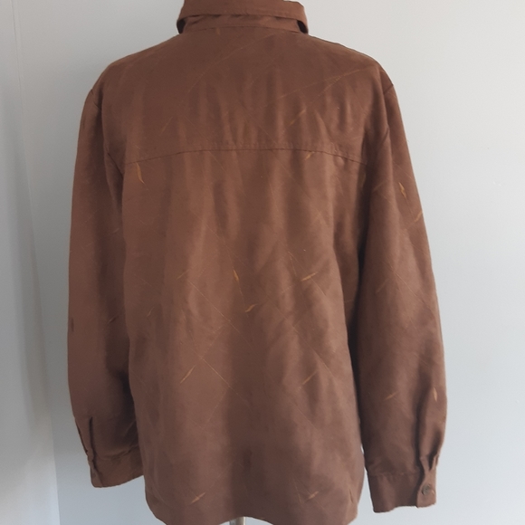 Soft Works long sleeves Women's Button Down Shirt Size 16, brown looks new - Picture 7 of 9